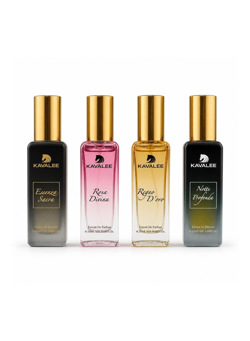 KAVALEE Discovery Set Extrait de Parfum Gift Set for Men and Women, 4 x 20ml - Image 2