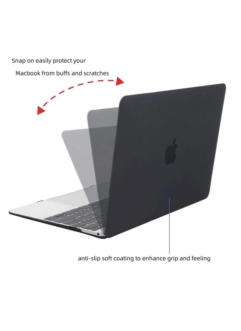Generic - MacBook Pro 16 inch Case Year Release 2021 2022 Release A2485 M1 Pro M1  With Retina Display Touch ID Protective Plastic Hard Shell Case & Keyboard Cover Skin Black - Image 1