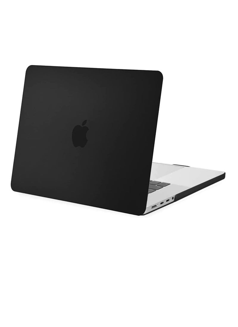 Generic - MacBook Pro 16 inch Case Year Release 2021 2022 Release A2485 M1 Pro M1  With Retina Display Touch ID Protective Plastic Hard Shell Case & Keyboard Cover Skin Black - Image 1