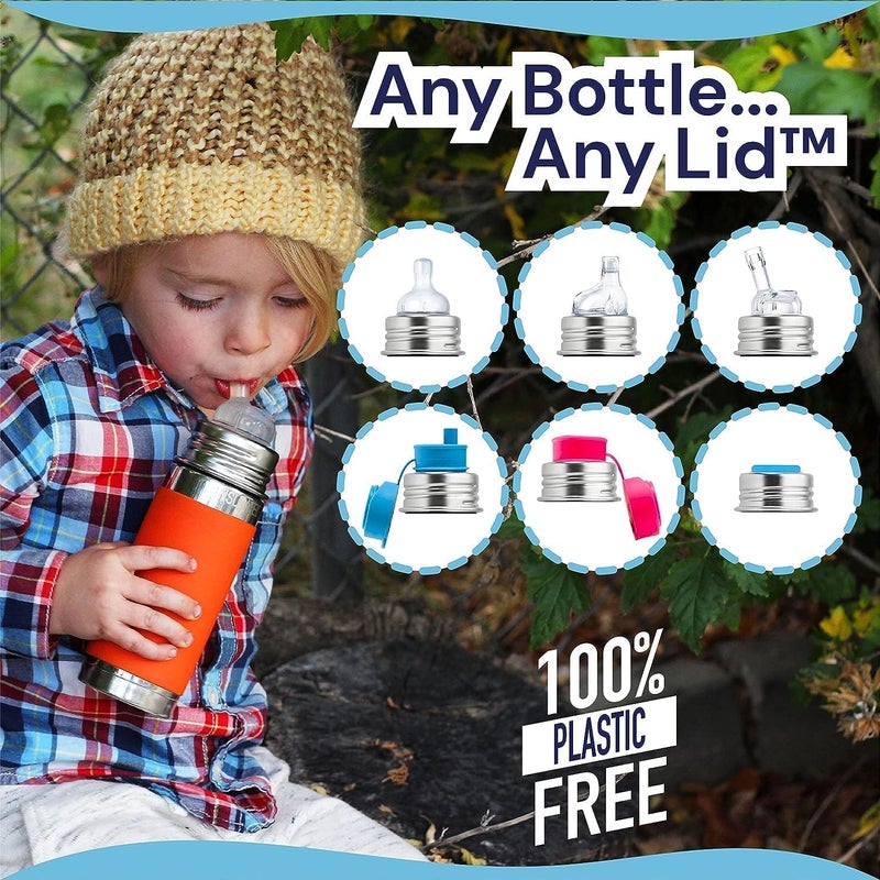 Pura Kiki 9oz260 ml Stainless Steel Insulated Bottle wSilicone Straw  Sleeve 100 PlasticFree MadeSafe Certified 100 MedicalGrade Silicone Straw for Kids Toddlers Babies  Infant  New Mint - Image 5