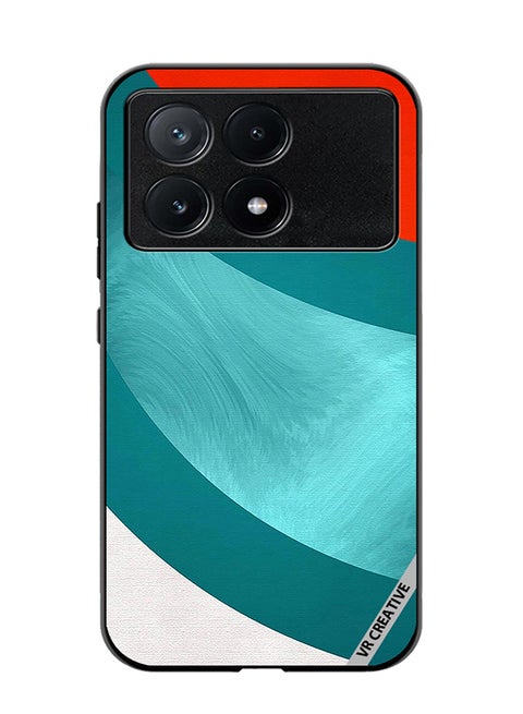 Protective Case Cover For Xiaomi Poco X6 Pro Abstract Layers Design Multicolour