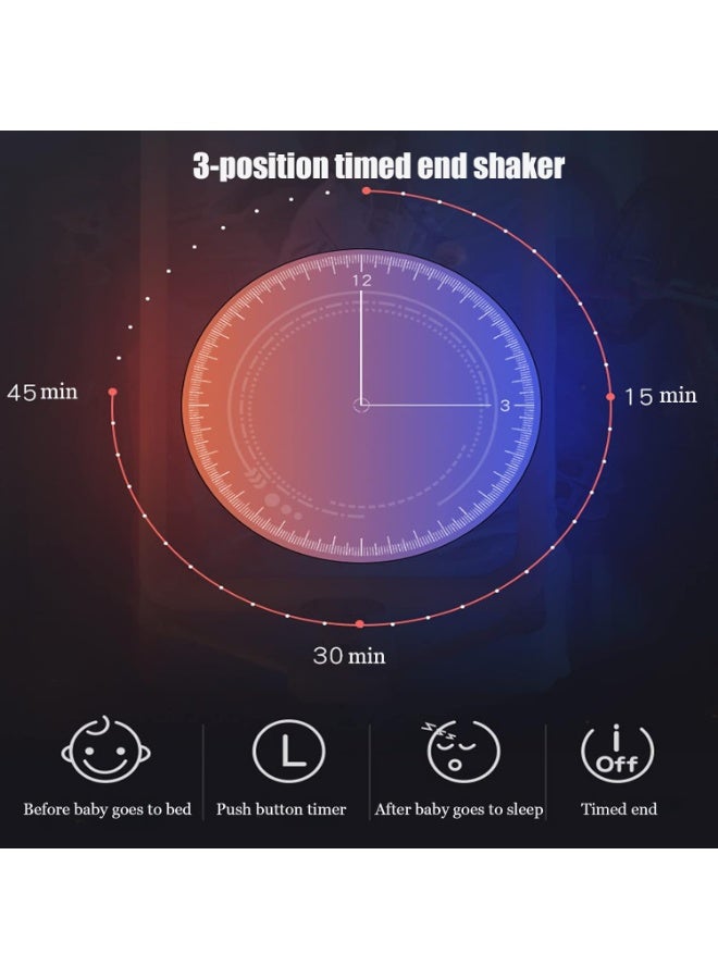 XiuWoo 3-in-1 Metal Automatic Electric Baby Swing Cradle, Baby Bed Crib, Baby Bedside Crib, Folding Baby Sleeper Bed, Baby Bouncer with Bluetooth Music, 5 Adjustable Speed, 3 Timing time, One-click Folding - Image 2