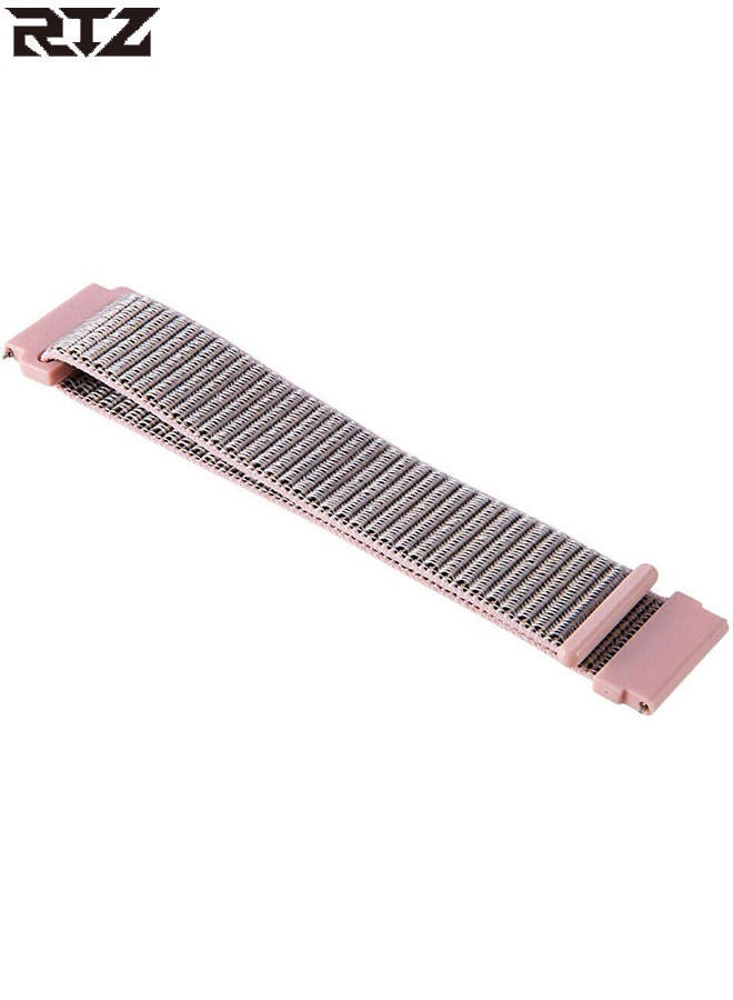 RTZ Sports Series Woven Nylon Strap Smartwatch Band For Samsung Galaxy Gear S3 /Huawei GT/GT2/Honor Magic 2 46millimeter Pink Sand - Image 4