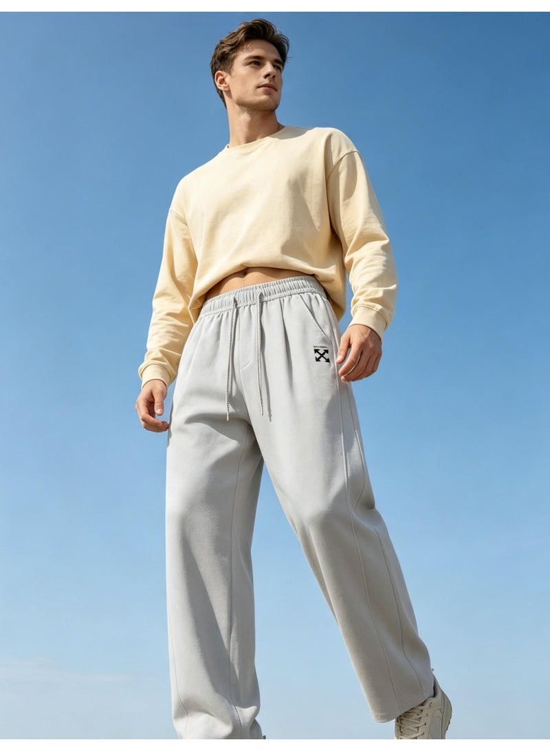 أوف-وايت OFF-WHITE Straight pants for men and women in autumn loose casual sports pants - Image 5