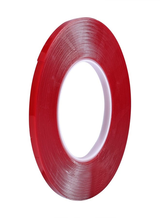 Rotekt 10m Nail Art Adhesive Double-Sided Tape, Double Side Glue Nail Sticker for Press on Nail Sticky Tabs,Red Film Clear Tape for Nail Display Lens Manicure Tool, False Nail Tips - Image 3