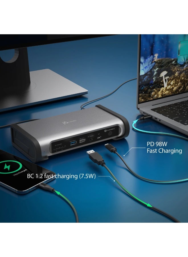 j5create JTD568 Thunderbolt™ 4 Quad Display Docking Station - Image 5