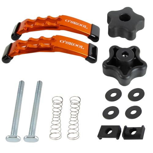 O'SKOOL Positionable T-Track Hold Down Clamp Kit, 5-3/8" L x 1-1/8" Width for CNC Router Clamp and T-Slot T-Track Clamp,2 Pack - Image 5