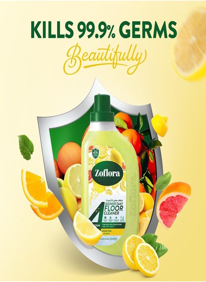 Zoflora - Multi-Purpose Disinfectant Lemon Zing  900ml - Image 1
