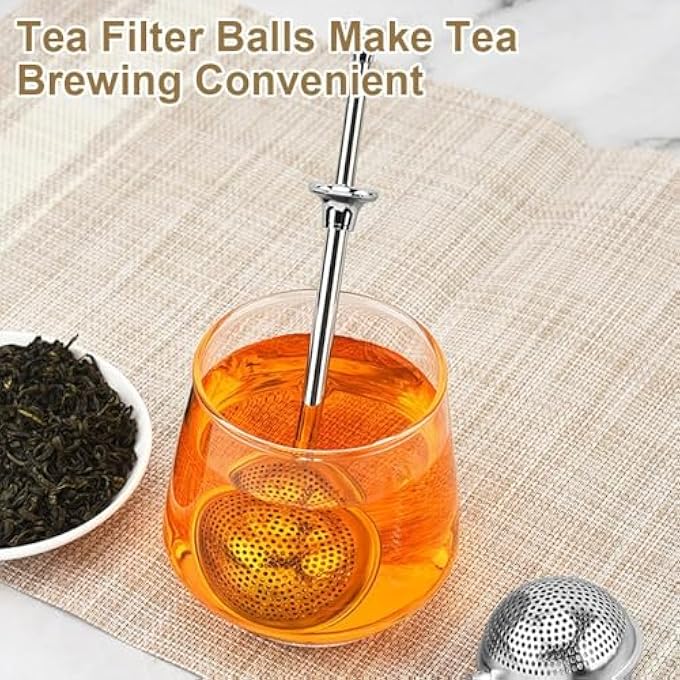 Beynant Tea Tongs Pack Of 2 Tea Strainer For Loose Tea  Teaballs With Telescopic Handle Tea Infuser 304 Stainless Steel Tea Tongs Tea Strainer Tea Infuser Stainless Steel Flour Sieve Duster  Sugar - Image 5