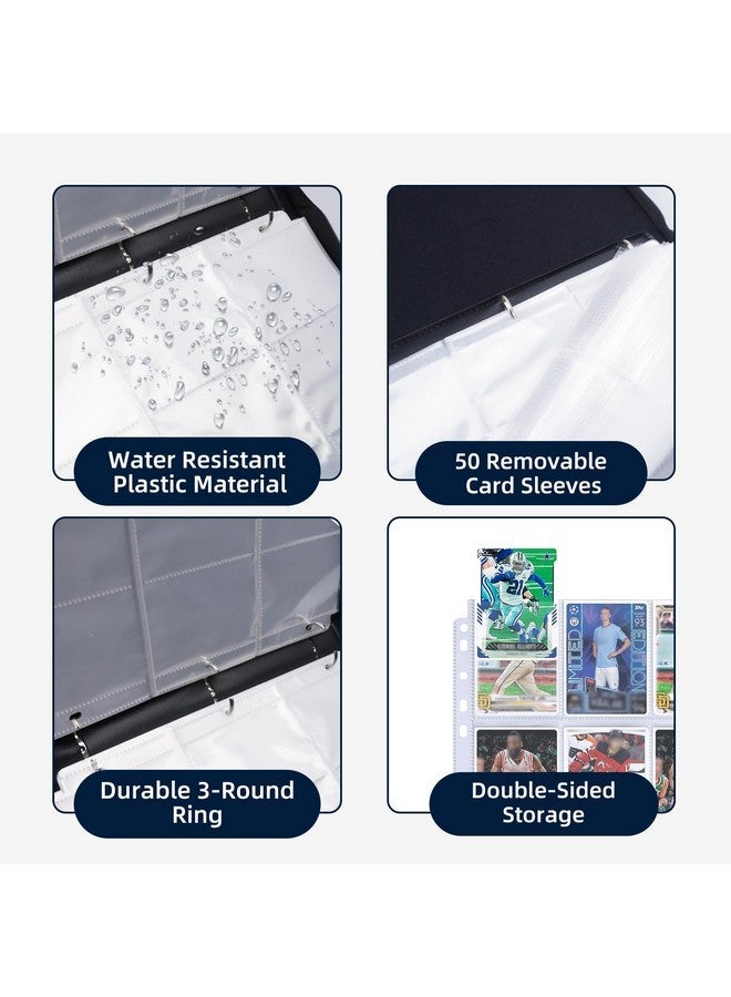 HESPLUS Baseball Card Binder with 900 Pockets, Sports Trading Card Binder, Collectible Trading Card Albums with 50 Pages Card Sleeves to Organize and Protect Baseball Trading Cards for Collectors - Image 4