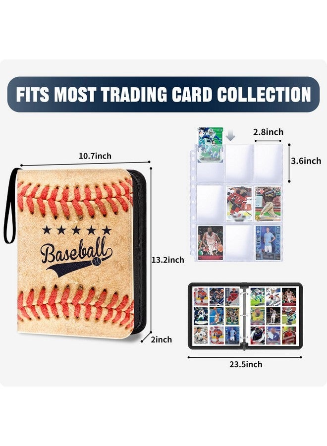 HESPLUS Baseball Card Binder with 900 Pockets, Sports Trading Card Binder, Collectible Trading Card Albums with 50 Pages Card Sleeves to Organize and Protect Baseball Trading Cards for Collectors - Image 2
