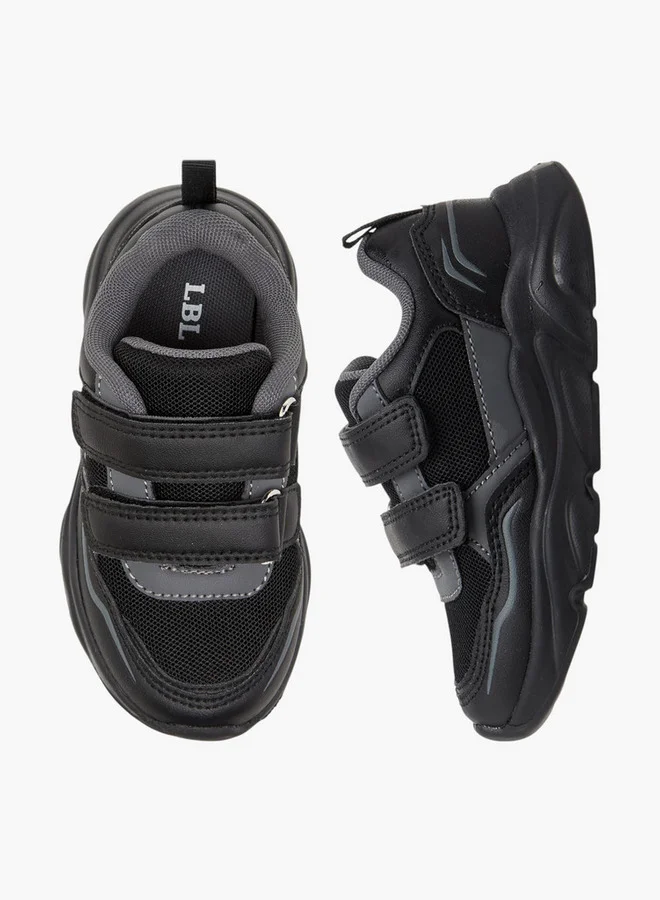 ال بي ال من شو اكسبرس Mesh Textured Sneakers with Hook and Loop Closure