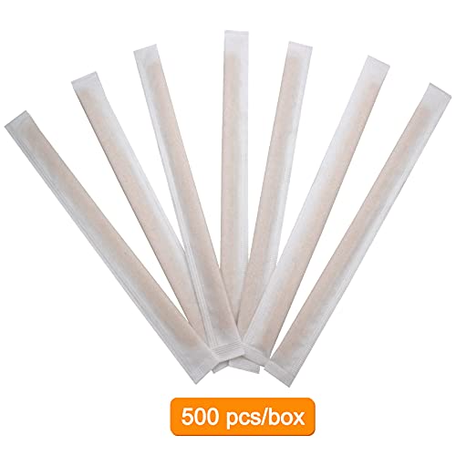 BLUETOP BLUE TOP Individually Paper Wrapped Wooden Coffee Stirrers 4.3 Inch Pack 500, Disposable Wood Sticks for Coffee/Tea/Hot Beverage/Hot Chocolate/Cold Drinks, Wood Blenders for Butter Sugar,Craft Stick - Image 3
