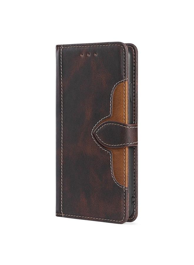 S-TOP Case For Samsung Galaxy S24 5G Skin Feel Magnetic Buckle Leather Phone Case - Image 2