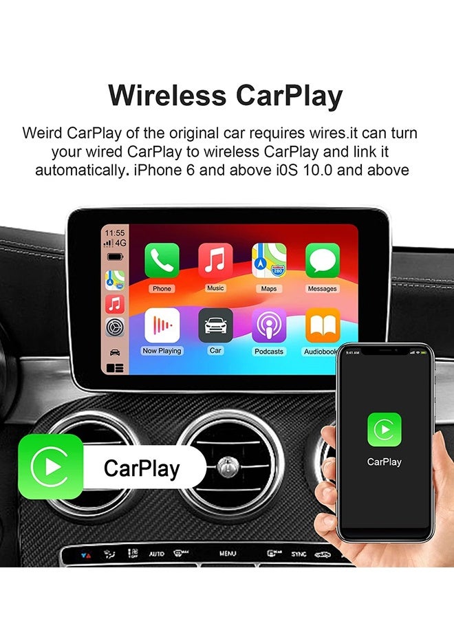 Digisand 5 in 1 Wireless CarPlay Adapter and 32GB Android Auto Adapter Support Netflix/YouTube - CarPlay Ai Box Convert CarPlay Dongle TF Card/U Disk Magic Link for OEM Wired CarPlay/Android Auto Cars - Image 3