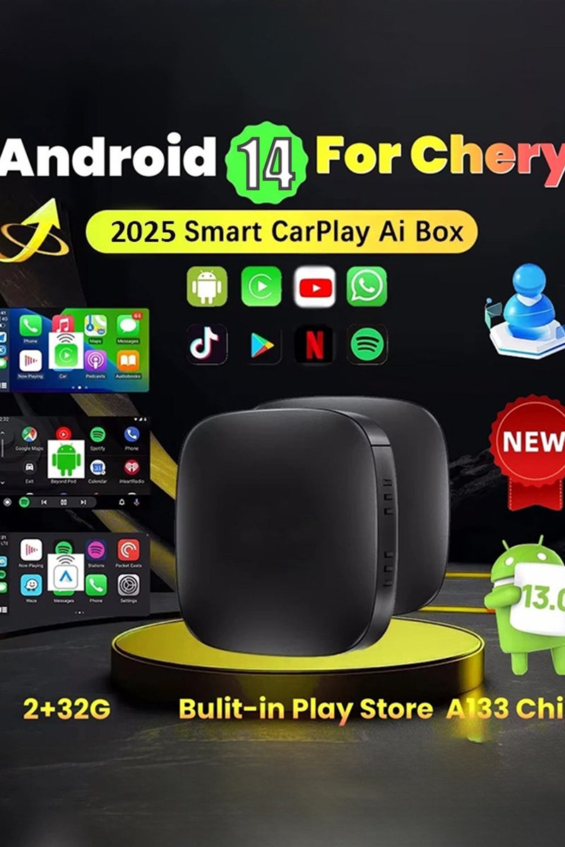 Digisand 5 in 1 Wireless CarPlay Adapter and 32GB Android Auto Adapter Support Netflix/YouTube - CarPlay Ai Box Convert CarPlay Dongle TF Card/U Disk Magic Link for OEM Wired CarPlay/Android Auto Cars - Image 1