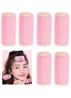 6 Pcs Plastic Hair Rollers Curlers Bangs Air Hair Rollers For Bangs Self Adhesive Hair Volume Hair Curling Styling Tools