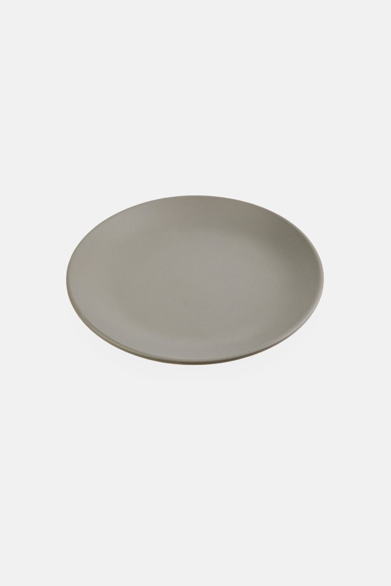 Home Basics Salad Matt Plate, Grey - Image 1