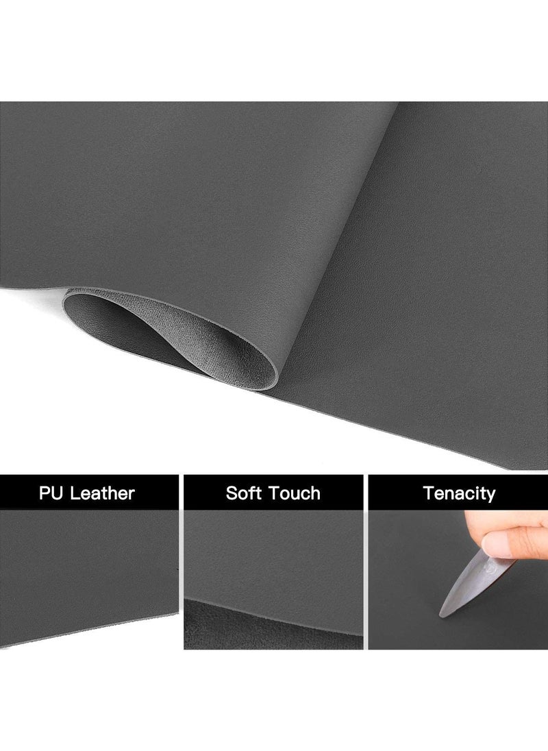 YONK - Yonk Leather Desk Pad Protector, Mouse Pad, Office Desk Mat, Non-Slip PU Leather Desk Blotter,Laptop Desk Pad,Waterproof Desk Writing Pad for Office and Home (Black,31.5" x 15.7") - Image 1