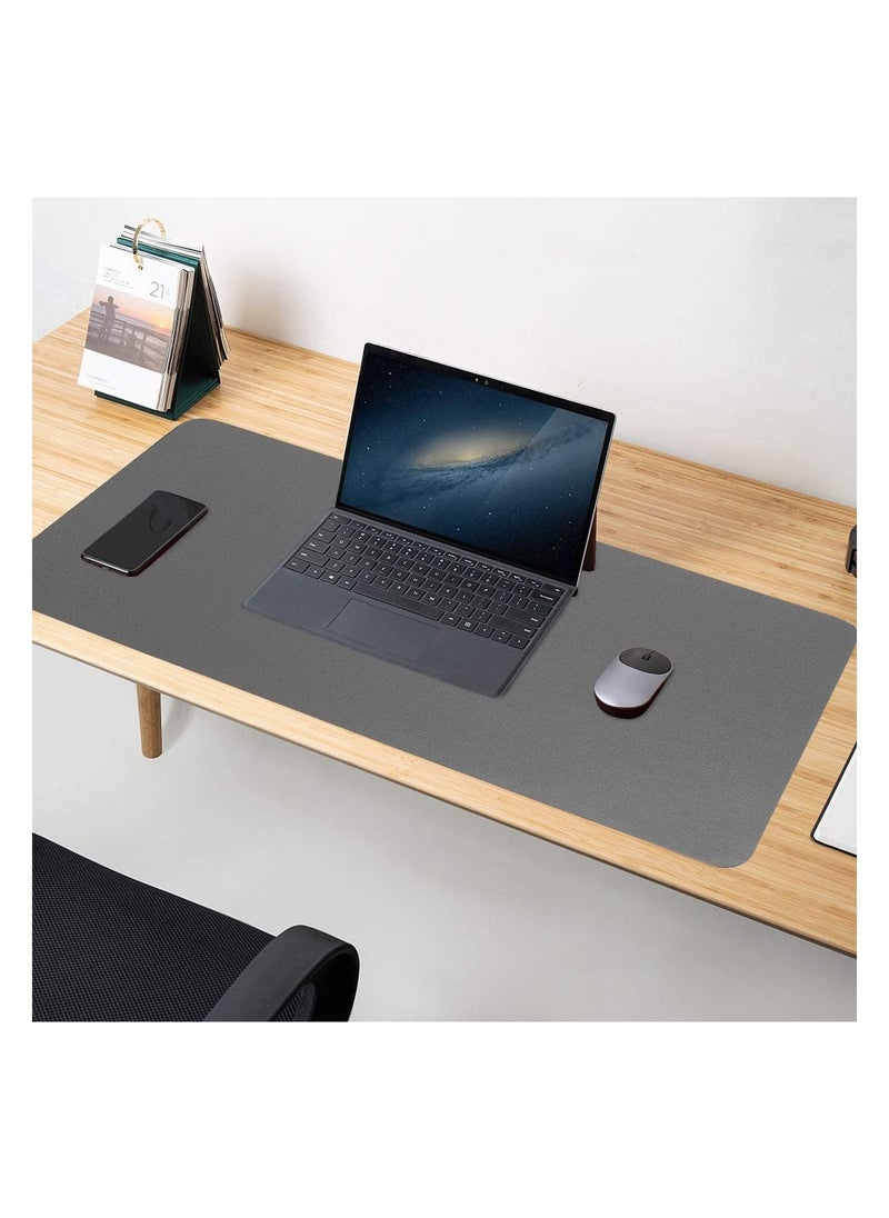 YONK - Yonk Leather Desk Pad Protector, Mouse Pad, Office Desk Mat, Non-Slip PU Leather Desk Blotter,Laptop Desk Pad,Waterproof Desk Writing Pad for Office and Home (Black,31.5" x 15.7") - Image 1