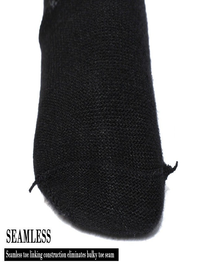 EPEIUS Unisex Baby Socks - Seamless Turn Cuff Socks, Cotton Rich Baby Boy Booties, Black 6 Pair Pack, 3-12 Months - Image 5