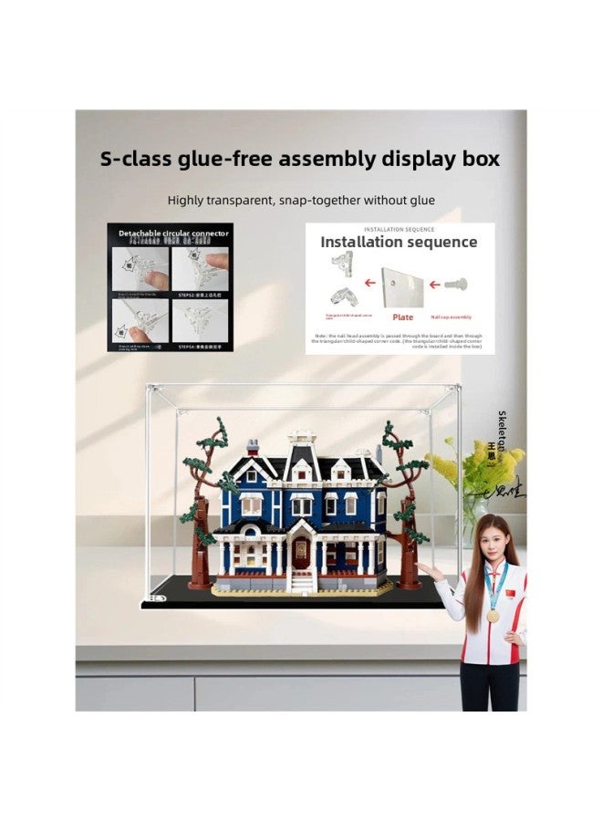 Building Blocks - [supreme style + inkjet printing] black base (thick style) shipped in one piece Building Blocks - STEM Educational Toy, Compatible with Major Brands, DIY Assembly, Kids Creative Learning, Birthday Gift - Image 4