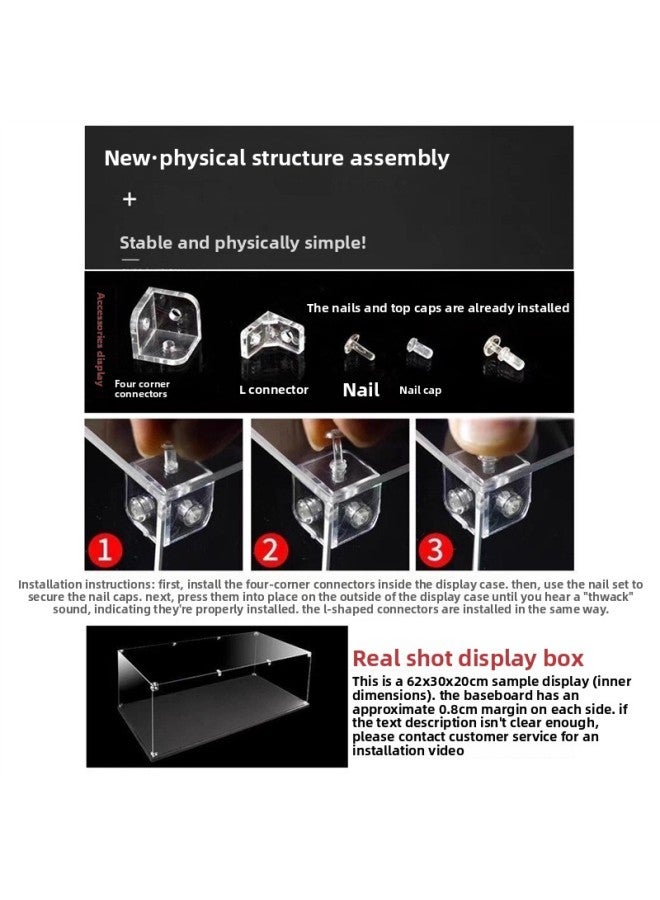 Building Blocks - [supreme style + inkjet printing] black base (thick style) shipped in one piece Building Blocks - STEM Educational Toy, Compatible with Major Brands, DIY Assembly, Kids Creative Learning, Birthday Gift - Image 5