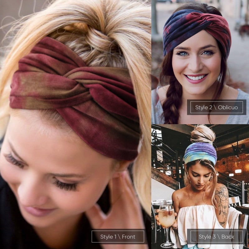 DRESHOW 6 Pack Extra Wide Headbands for Women Large Turban Headband Boho Head Wrap Elastic Hairbands Hair Twisted Knot Hair Accessories - Image 2