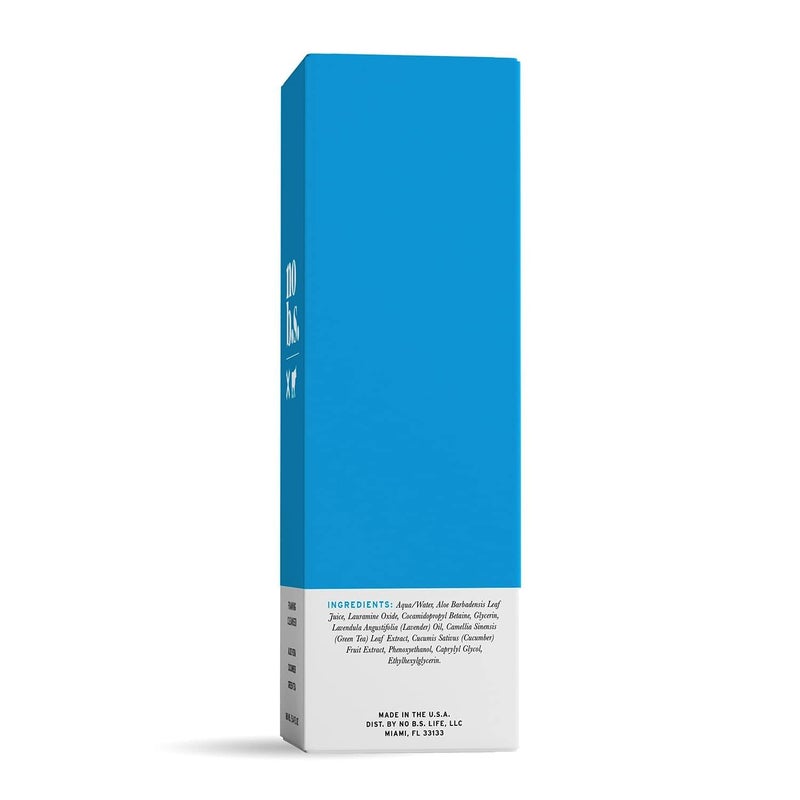 NO B. S. NO BAD STUFF No Bad Stuff - Foaming Cleanser, Natural Face Wash with Cucumber, Green Tea & Aloe Vera, for Oily, Combination, Dry, Normal, Sensitive & Acne Skin, Gluten Free & Vegan, 5.4 FL Oz - Image 3