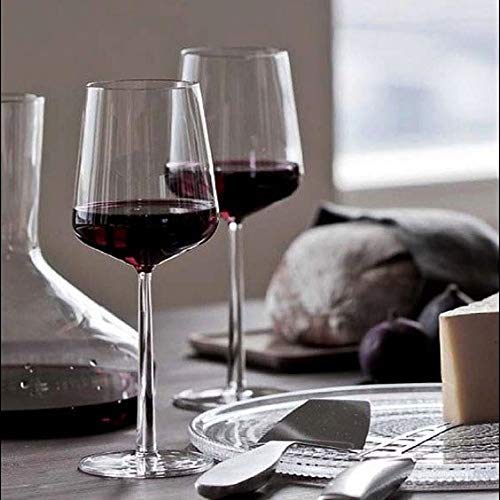 HAPPY BORN Crystal Wine Glass Red or White Cut Wine Transparent Champagne Flute Wine Glass Set Long Wine Glass Set for Party Wedding Anniversary Christmas Pack of 6 - Image 2