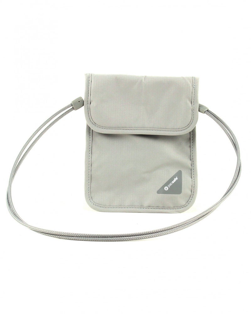 Pacsafe Coversafe X75 Anti-Theft RFID Blocking Neck Pouch, Neutral Grey - Image 3