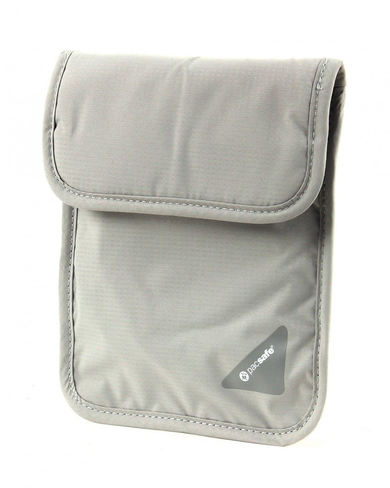 Pacsafe Coversafe X75 Anti-Theft RFID Blocking Neck Pouch, Neutral Grey - Image 1