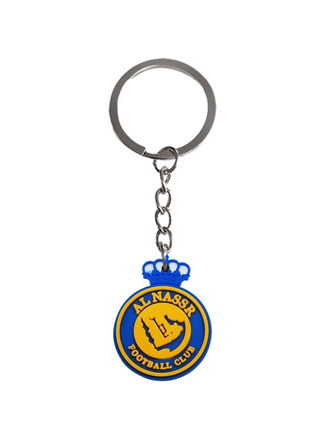 Football team logo keychain pendant pvc soft keychain, schoolbag pendant keychain hanging - Image 1