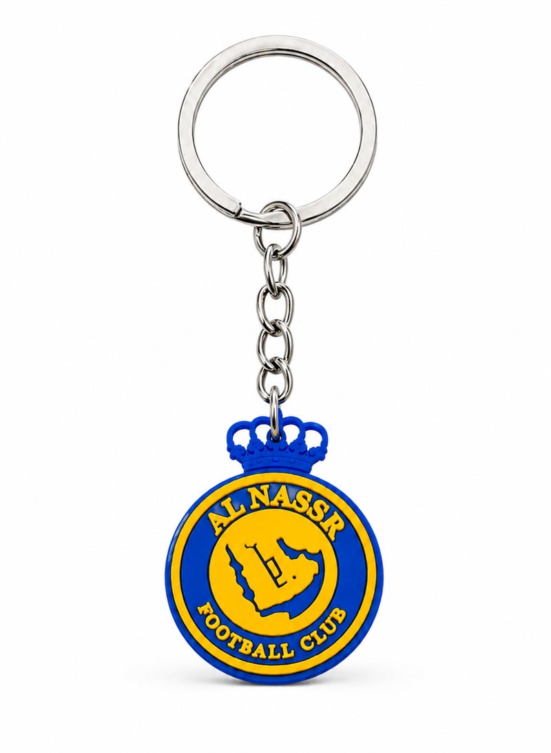 Football team logo keychain pendant pvc soft keychain, schoolbag pendant keychain hanging - Image 1