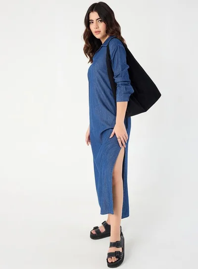 Femmella Denim Maxi Dress