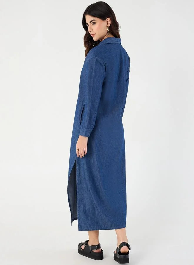 Femmella Denim Maxi Dress