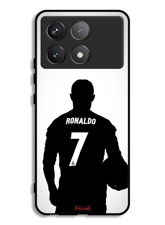 Tolwak Xiaomi Redmi K70 Protective Case Cover Cristiano Ronaldo Mask - Image 1