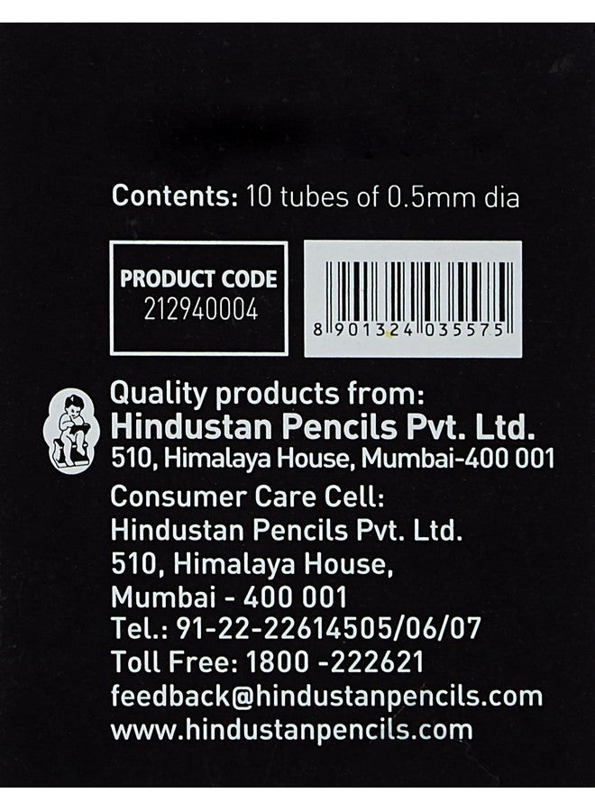 NATARAJ Lead Pointz 0.5mm 2H Refill for Mechanical Pencils, Smooth Dark Lead, Break Resistant, Comfortable Grip for Writing, Everyday Writing Activities (Pack of 10) - Image 2