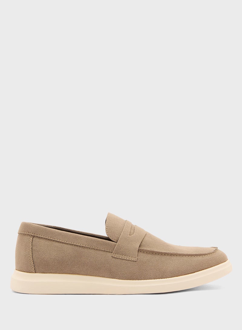 Robert Wood Smart Casual Suede Slip Ons - Image 1