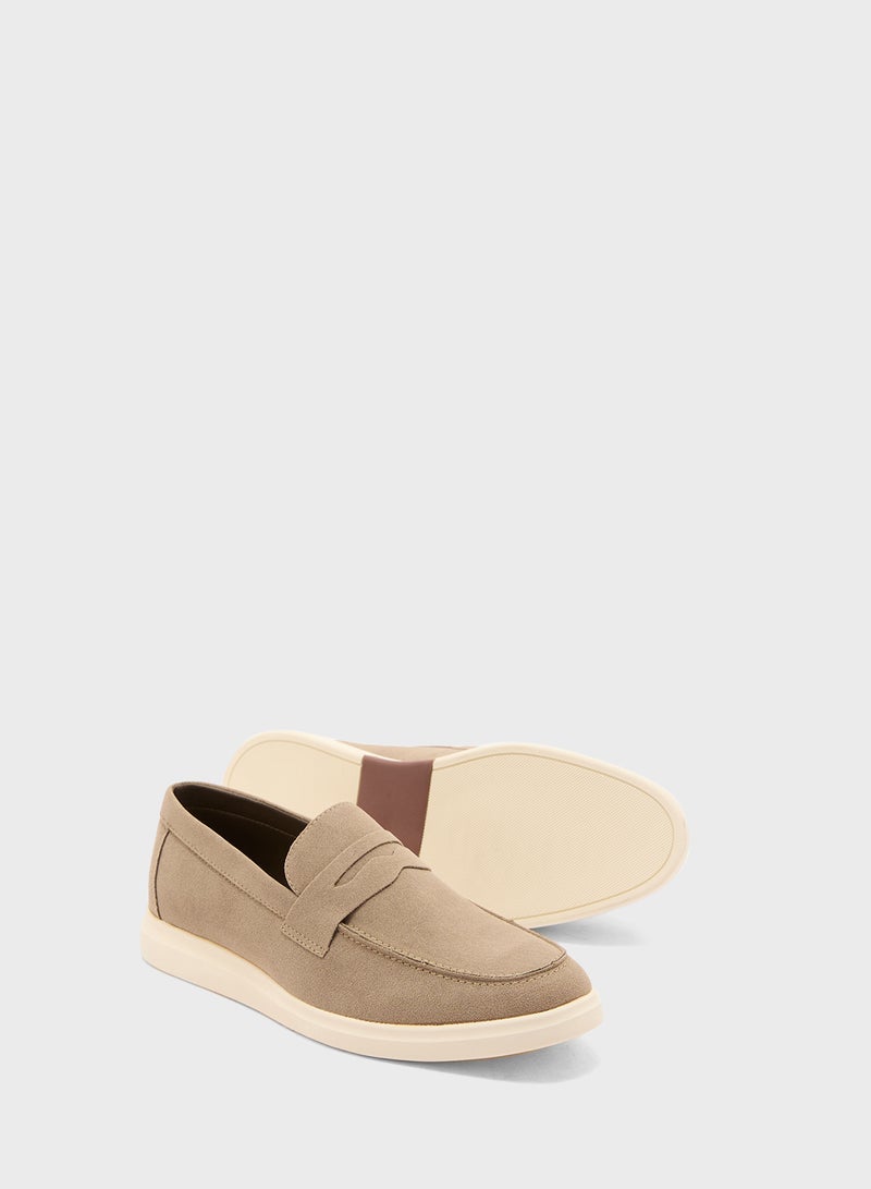 Robert Wood Smart Casual Suede Slip Ons - Image 3
