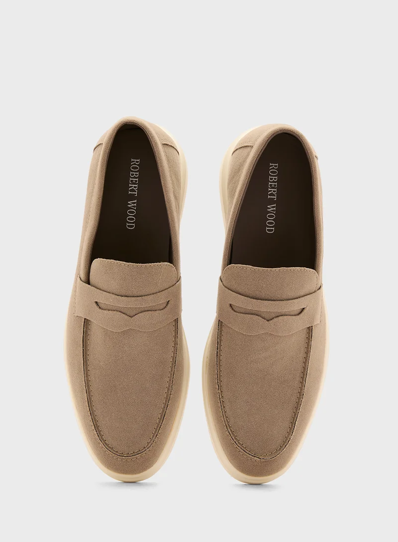 Robert Wood  Smart Casual Suede Slip Ons for Men | Best Price UAE