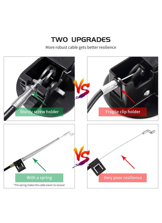 Generic - Recliner Replacement Parts Mechanism 2-Kits  Durable Recliner Repair Set Include Pull Cable And Plastic Release Handle Compatible With Ashley Lazyboy And Most Furniture Of Chair Sofa Couch - Image 1