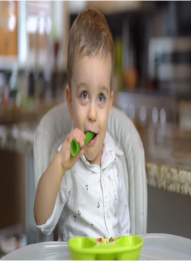 Olababy Olababy 2 Piece Baby Led Weaning Advanced Feeding Set, Includes Training Spoon and Steambowl…  - Image 2