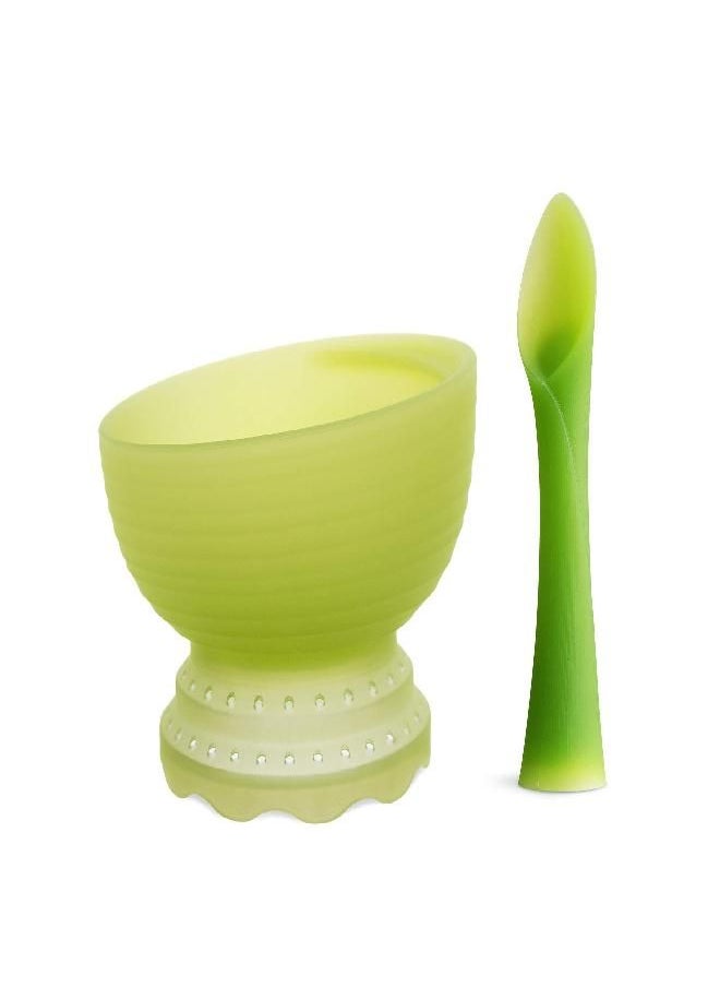 Olababy Olababy 2 Piece Baby Led Weaning Advanced Feeding Set, Includes Training Spoon and Steambowl…  - Image 4