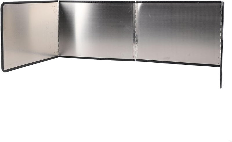 Asixxsix Oil Splatter Guard, 4 Sided 80cm 40cm 304 Stainless Steel Rustproof Foldable Splatter Screen, Fry Wall Guard with Non Stick Coating Heat Insulation for Frying Pan Stove (40x80x40cm / - Image 1