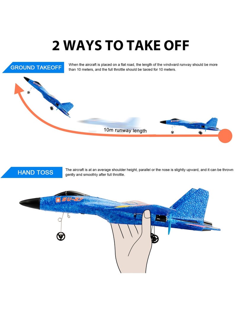 AROAQ Remote Control Aircraft RC Aircraft Toy Prevent Damage Smart Soft Foam Gyroscope for Daily Play Children Toys Gifts - Image 5