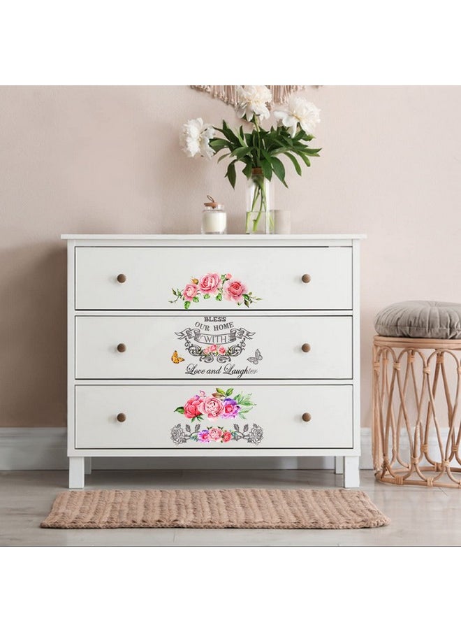 G GSS Designs Gss Designs Vintage Roses Rub On Transfers For Furniture And Crafts 2 Sheets 12X16 Inch Flowers Dry Rub On Transfers Stickers For Furniture Diy Crafts Scrapbook Decor  - Image 4