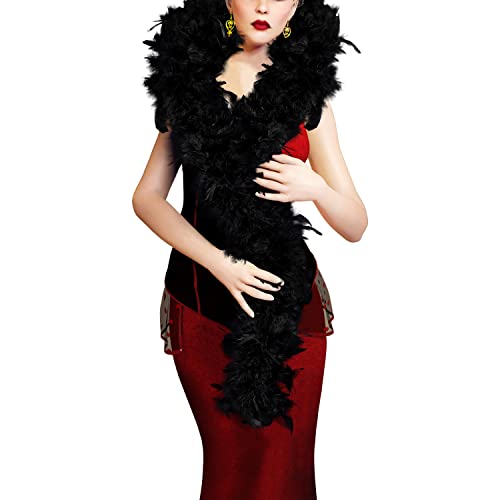 KAWAII Feather Boa Turkey Chandelle 2 Yards Feather Boa Great for Party Dancing Dress Up Halloween Costume Decors - Image 1