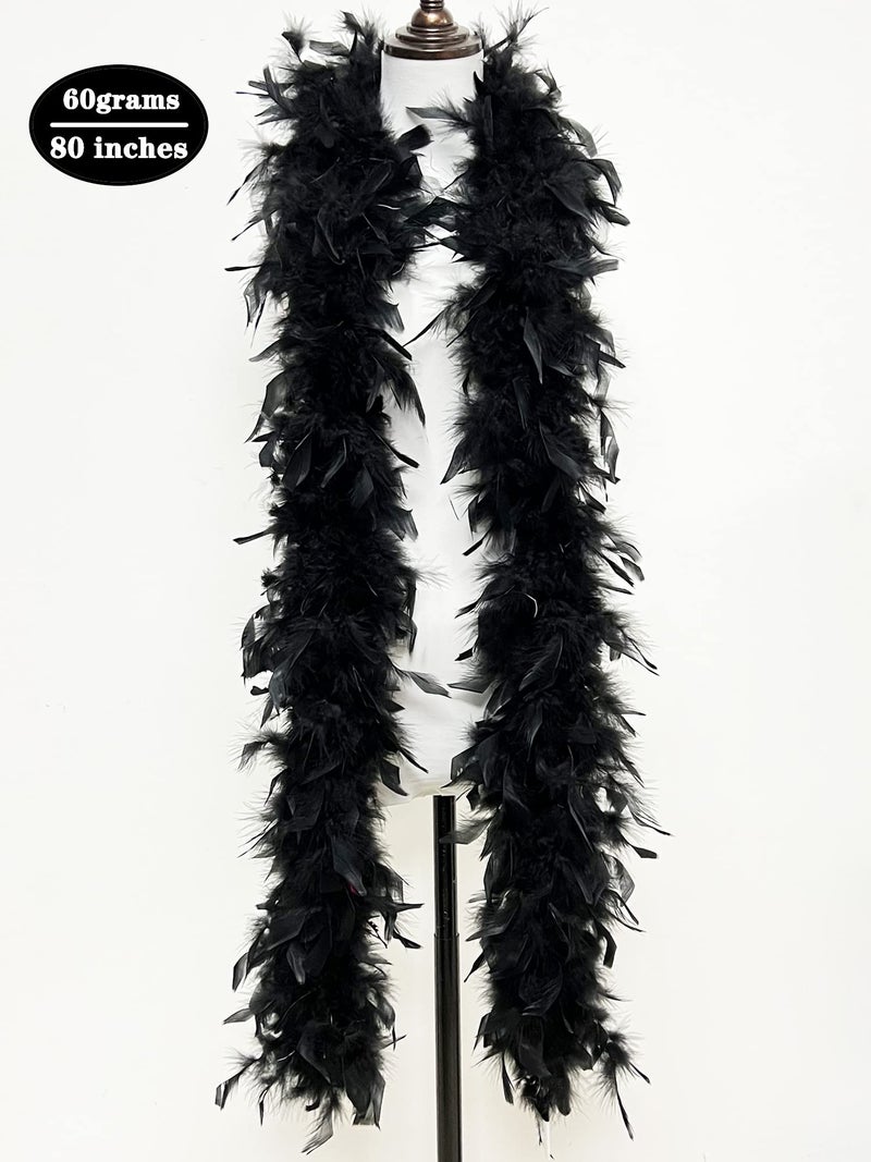 KAWAII Feather Boa Turkey Chandelle 2 Yards Feather Boa Great for Party Dancing Dress Up Halloween Costume Decors - Image 2