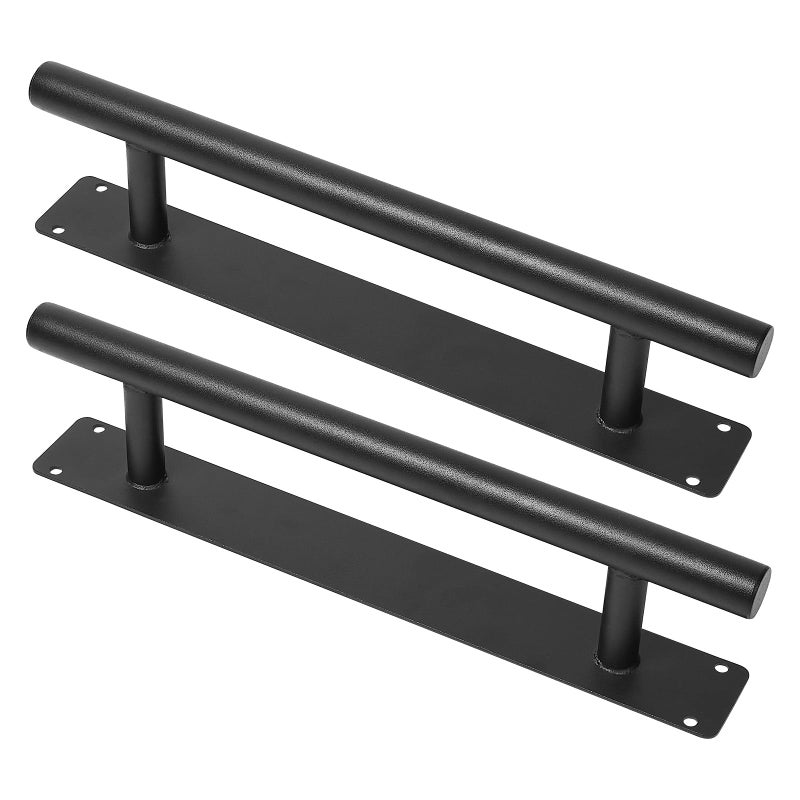 Purife 12 Iron Interior Sliding Door Pull Handles Black Matte Pack of 2 Outdoor Gate Handles for Garage Fence Shed Farm Barn Door Furniture Closet Drawer Pulls - Image 2